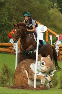 Rider going over a custom jump